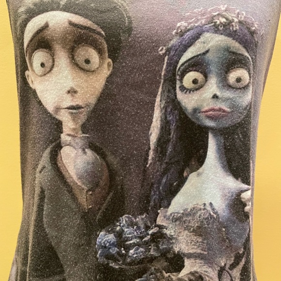 Corpse Bride Tank Shirt L Racerback Tim Burton Halloween Johnny Depp Horror - Picture 2 of 5